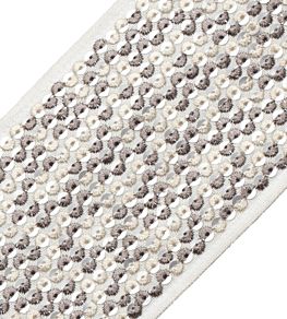 Starlight Sequined Border Trimming by Samuel & Sons Titanium