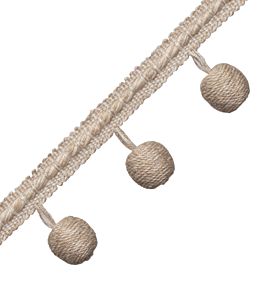 Somerset Bead Fringe Trimming by Samuel & Sons Flax