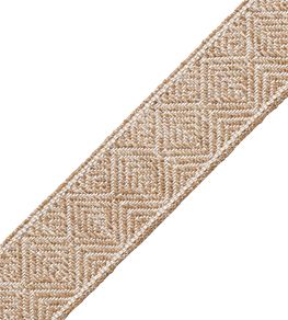 Somerset Geometric Border Trimming by Samuel & Sons Driftwood