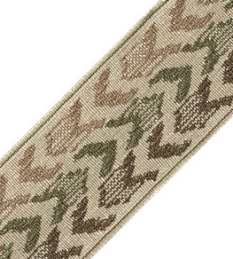 Somerset Ikat Border Trimming by Samuel & Sons Olive