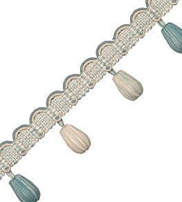 Tiverton Bead Fringe Trimming by Samuel & Sons Aqua