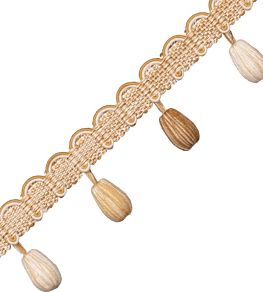 Tiverton Bead Fringe Trimming by Samuel & Sons Ocher