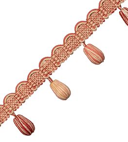 Tiverton Bead Fringe Trimming by Samuel & Sons Vermillion