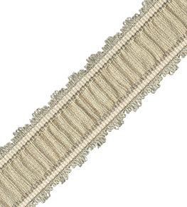 Tiverton Pleated Border Trimming by Samuel & Sons Ash