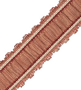 Tiverton Pleated Border Trimming by Samuel & Sons Vermillion