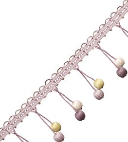 Veranda Linen Beaded Fringe Trimming by Samuel & Sons Wisteria