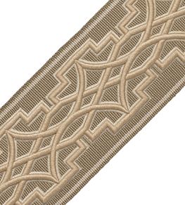 Mireille Embroidered Border Trimming by Samuel & Sons Linen