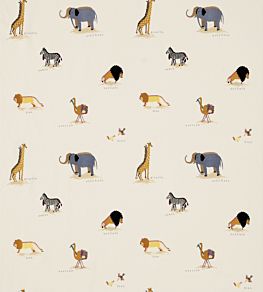 Two by Two Embroidery Fabric by Sanderson Vintage/Multi