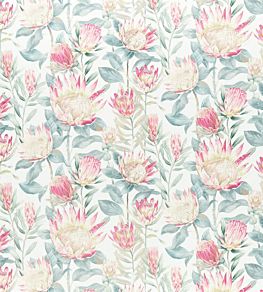 King Protea Fabric by Sanderson Orchid/Grey