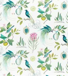 Paradesia Fabric by Sanderson Botanical Green