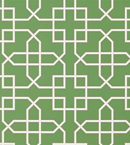 Hampton Trellis Wallpaper by Sanderson Botanical Green