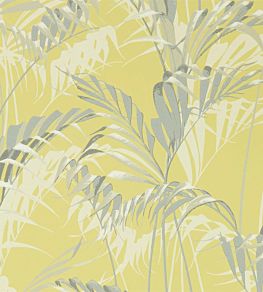 Palm House Wallpaper by Sanderson Chartreuse/Grey