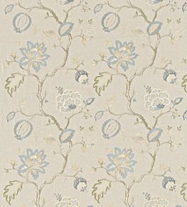 Hadham Fabric by Sanderson Cornflower Blue/Linen