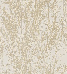Meadow Canvas Wallpaper by Sanderson Wheat/Cream