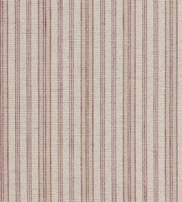Sandstone Stripe Fabric by Ian Mankin Garnet / Alabaster