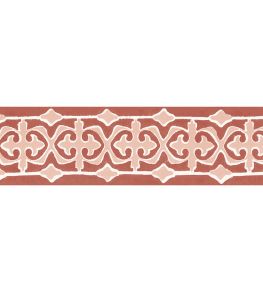 Santa Clara Tile Border Wallpaper by DADO Red