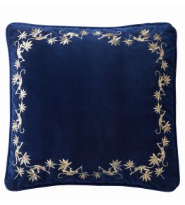 Sapphire Garden Cushion 50 x 50cm by Clarke & Clarke Midnight