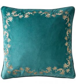 Sapphire Garden Cushion 50 x 50cm by Clarke & Clarke Seagrass