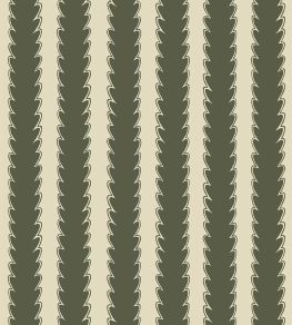 Scallop Stripe Wallpaper by Josephine Munsey Chaingate Green/Maitland Green