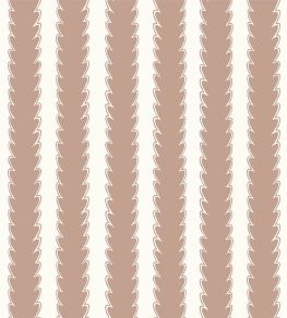 Scallop Stripe Wallpaper by Josephine Munsey Ham Pink/Hilles White