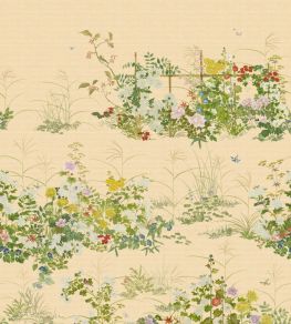 Scenic Flora Paperweave Mural by Cole & Son Gold