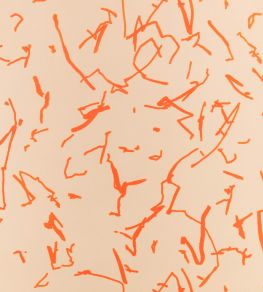 Scribble Wallpaper by Kirkby Design Tangelo