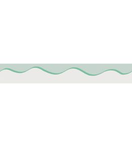 Scroll Border 8cm Wallpaper by Parker & Jules Aqua