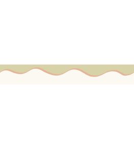 Scroll Border 8cm Wallpaper by Parker & Jules Coral Moss