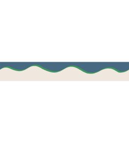 Scroll Border 5cm Wallpaper by Parker & Jules Day Blue