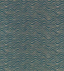 Scroll Fabric by Kirkby Design Kingfisher