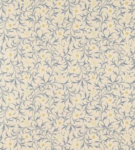 Scroll Fabric by Morris & Co Parchment/Mineral