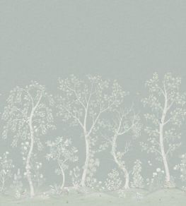 Seasonal Woods Silk Mural by Cole & Son Sage Silk