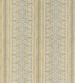Seaton Stripe Fabric by Baker Lifestyle Yellow / Pebble