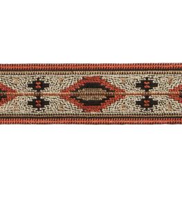 Sedona Embroidered Border Trimming by Samuel & Sons Pinon