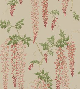Seraphina Wallpaper by Colefax and Fowler Old Pink/Leaf