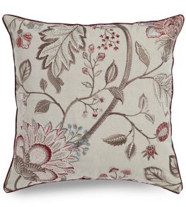 Shalimar Cushion 55 x 55cm by James Hare Red/Mushroom