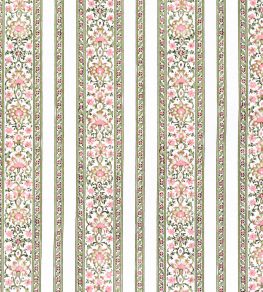 Shawl Stripe Fabric by Titley and Marr Green & Rose