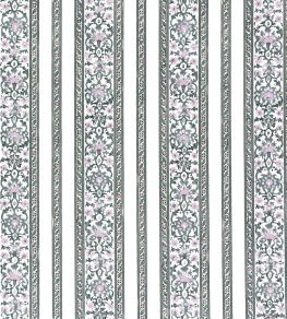 Shawl Stripe Fabric by Titley and Marr Sage & Amethyst