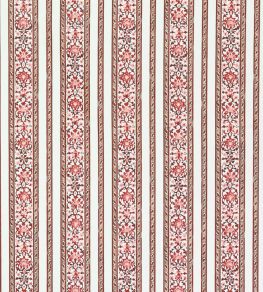 Shawl Stripe Fabric by Titley and Marr Scarlet & Coral