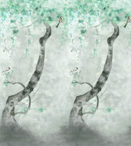 Shinsha Scene 2 Mural by Designers Guild Celadon