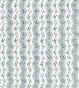 Sidney Stripe Fabric by Nina Campbell Indigo/Ivory