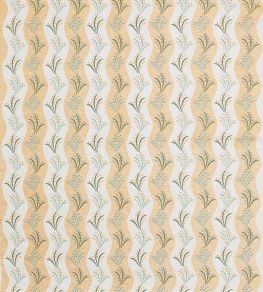 Sidney Stripe Fabric by Nina Campbell Yellow/Eucalyptus/Hyacinth