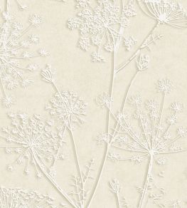 Silhouette Flowers Wallpaper by Eijffinger White/Cream