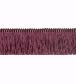 Silk Moss Fringe 40mm Trimming by Houles Purple