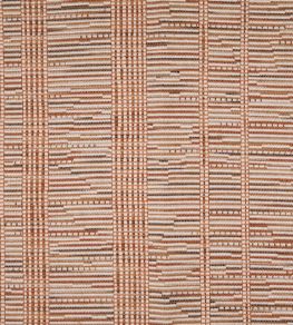 Sillons Fabric by Lelievre Terracotta