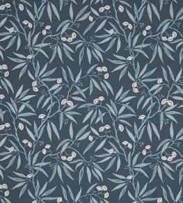 Silverwood Fabric by Jane Churchill Navy