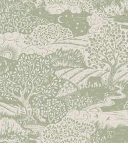 Solangen Wallpaper by Borastapeter Green