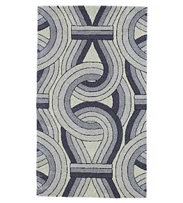 Solar Rectangle Rug by Christopher Farr Grey