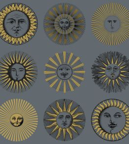 Soli Wallpaper by Cole & Son Midnight & Soft Gold
