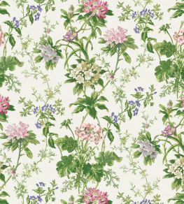 Somerhill Fabric by Nina Campbell Pink/Green/Mauve